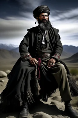 Imagine the rugged expanse of Balochistan, where the spirit of valor runs deep. In this land, a legendary Balochi warrior emerges, known for his towering presence and indomitable spirit. Picture him atop a majestic steed, his black turban billowing in the wind, his beard and mighty mustaches framing a face etched with determination. But what truly sets him apart are his colossal trousers, a symbol of his strength and resilience.