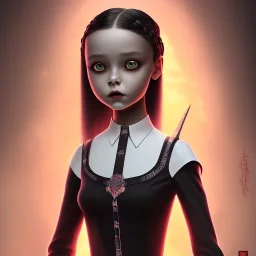 wednesday addams rolünde oynayan jenna ortega