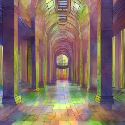 Lincoln Center watercolor