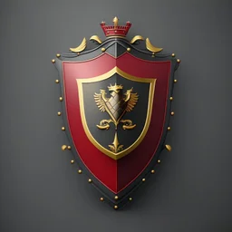 Heraldic shield, minimal.