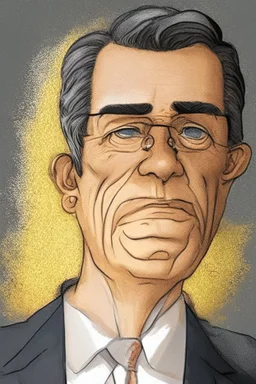 Gustavo Pietro President of Colombia ,cartoon 2d