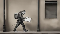 hacker by banksy