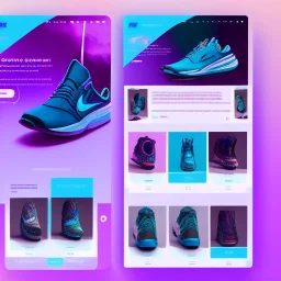 beautiful webite for shoes, ui, ux, ui/ux, nike, blue, white, teal, running person, website