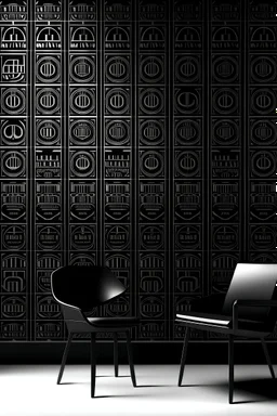 Discipline or regret wallpaper modern black