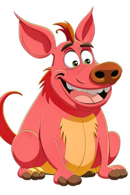 Classic disney pumba sitting and smiling