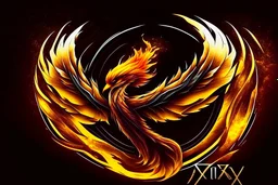 Phoenix like infinity logo