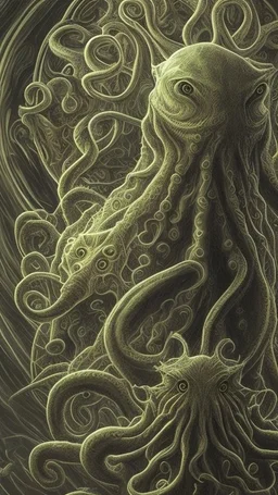 Le Grand Cthulhu s'élèvera de R'lyeh, Hastur l'Ineffable reviendra de l'étoile noire qui se trouve dans les Hyades près d'Aldébaran... Nyarlathotep mugira éternellement dans l'obscurité dont il a fait sa demeure, Shub-Niggurath pourra engendrer ses mille rejetons.