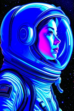 a close up of a smarthone in a space suit, jen bartel, portrait of smarthone, detailed smarthone, inspired by Tim Hildebrandt, futuristic smarthone, glowing spacesuit, sci-fi digital art illustration, stefan koidl inspired, in spacesuit, looking out into space, smarthone