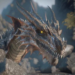 rock dragon, unreal engine 5, 8k resolution, photorealistic, ultra detailed