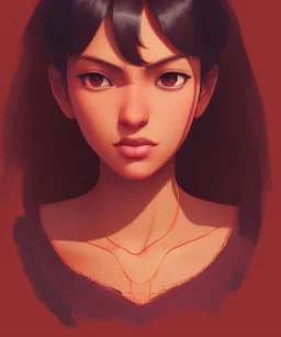 Desi woman, portrait shinkai makoto studio ghibli studio key hideaki anno sakimichan stanley artgerm lau rossdraws james jean marc simonetti elegant highly detailed digital painting artstation pixiv