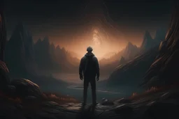 create a cinematic 4k HD illustration of a person who overcame a mental health disorder and is now confidence. The image should be a thumbnail-sized image for youtube theumbnail, 3d render, landscape photography, poster, dark fantasy. The image should should full face.