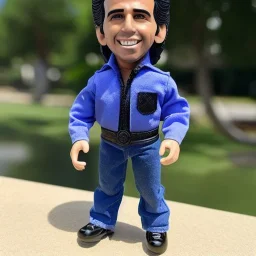 figure smile Fonzie arthur fonzarelli young greaser winkler toy doll face (plastic black hair) full body in package two thumbs up 2022