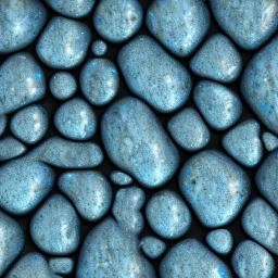 Blue raindrops on a rock, close up view, photo quality, stone marble, ultra realistic