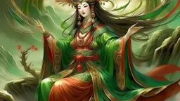 Xiwangmu - Queen mother of the west and goddess of longevity.