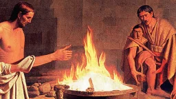 first-century medicine using fire to heal a person