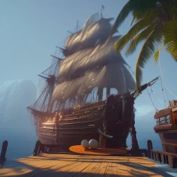 Pirate unreal engine 5, octane render, cinematic