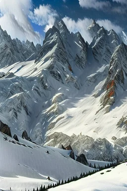 Snowy peaks