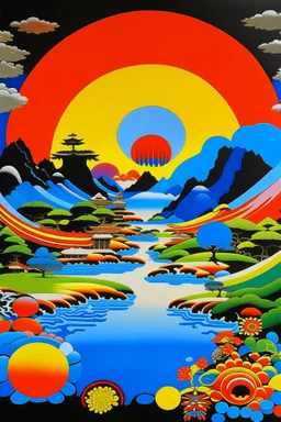 PEACE in the style of Hiroshi Nagai