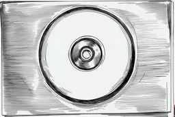 Sketch of a cd, it is speaking, speech belloon