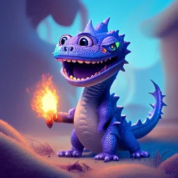 baby dragon pixar style