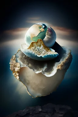 oyster on top of earth