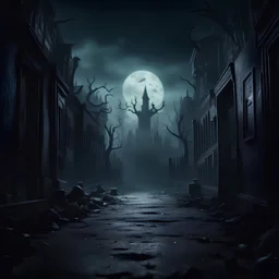 Scary background in cinematic style