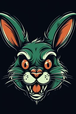 Rabbit Head Logo Mad Rabbit Logo