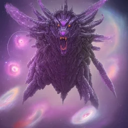 purple galaxy monster that has taken over the universe