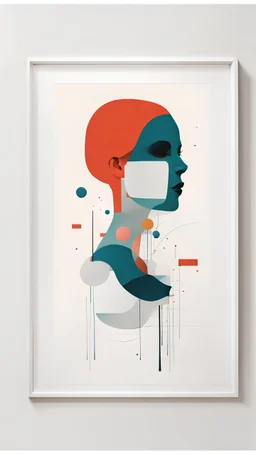 Messy modernism is a fine art print of original, minimalist illustration