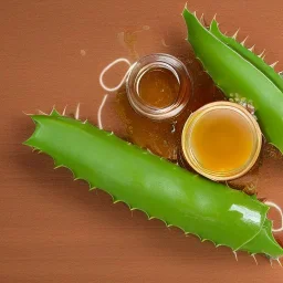  logo with Aloe vera and honey comb