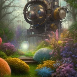 pixar style, volumetric summer garden environment and background, hyper realistic painting of best 3d puffer steampunk Nike sneaker, looking excited, volumetric lighting, dramatic lighting, detailed digital painting, anime, ornate, colour-saturated colors, chaotic, small minutiae, tiny features, particulars, centered, smooth, sharp focus, renderman gofur render, 8k, uhd, detailed eyes, realistic shaded volumetric lighting, sunlight caustics, backlight, centered camera view