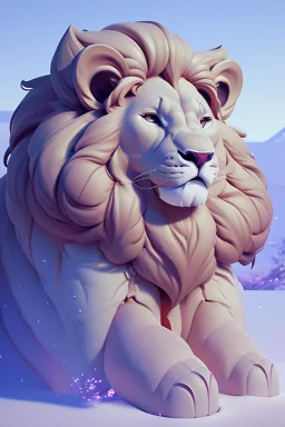 Snow beat Lion-Faced Giant,delicate colors, full of details, smooth, bright ，soft , light effect，vaporwave colorful, concept art, smooth, extremely sharp detail, finely tuned detail, ultra high definition, 8 k, unreal engine 5, ultra sharp focus