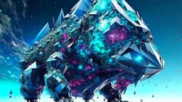 incredible geometry giant tremendous crystal galactic monster