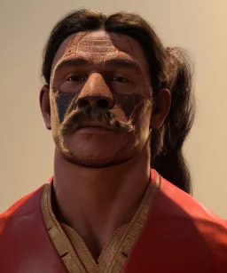 Strong Man, Mexican wrestling, Mexican mask, retro 80s style, hot ambient, photo studio, latex color dress, red, gold, vibrant color, highly detailed, art stations, concept art, smooth, unreal engine 5, god rays, ray tracing, RTX, lumen lighting, ultra detail, volumetric lighting, 3d, finely drawn, high definition, high resolution.