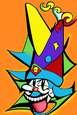 A jester hat if drawn for nickelodeon in the 1990s