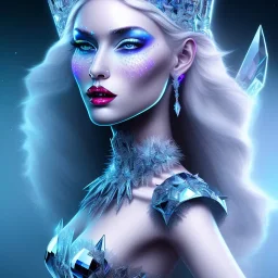 Ice crystal black queen full image light