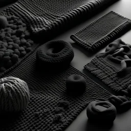 Flat lay, infinite pattern, wool, tiliable, dark grey,