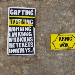 Warning sign saying "IDIOTS AT WORK"