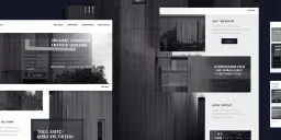 Brutalism Layout Homepage Architecture Website,Big Typography ,UI ,UX ,Minimalism