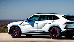 Lamborghini Urus Mixed With Rolls Royce Cullinan, 4K, Ultra Detailed, Rear View