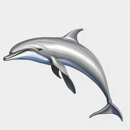 a realistic illustration of a Dolphin, detailed