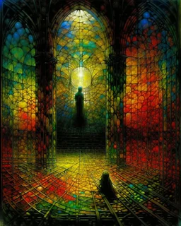 Zdzisław Beksiński . STAINED GLASS