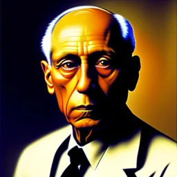 self portrait of pablo picasso,Mystical colors ,perfectly centered image, perfect composition, rim light, beautiful lighting,masterpiece ,8k, stunning scene, raytracing, anatomically correct, in the style of Simon Bisley and Ohrai Noriyoshi and robert e howard and Steve Jung and Wizyakuza and uncannyknack.