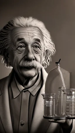 Albert Einstein, detailed and intricate calligraphy ink painting of a "cyborg Mad Scientist" holding beakers, outer space Background cosmic fractals, dystopian, concept art, unreal engine 5, god rays, ray tracing, RTX, lumen lighting, ultra detail, volumetric lighting, 3d, finely drawn, high definition, high resolution. award-winning: professional portrait: atmospheric: commanding: fantastical: clarity: 16k: ultra quality: striking: brilliance: stunning colors: amazing depth: masterfully crafted