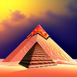 Desert with Pyramid