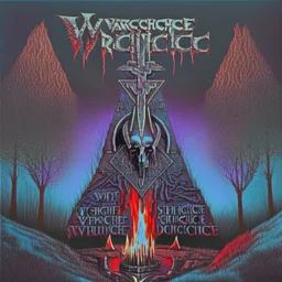 a heavy metal album cover virgin sacrifice dark colours