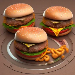 Rimhole cheeseburger 3d 8k überdetailed redness vivid