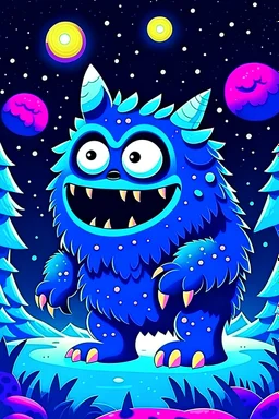 Night winter monster suitable for children