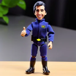 Action figure smile Fonzie arthur fonzarelli young winkler toy doll face (plastic black hair) with boots full body in package thumbs up 2022