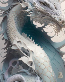 breath of the dragon, textured, intricate, ornate, shadowed, pale muted colors, 3D, highly detailed, reptile style, by Hsiao-Ron Cheng, by Cyril Rolando, by h. r. giger, By Boris Vallejo $plastic$ grid:true